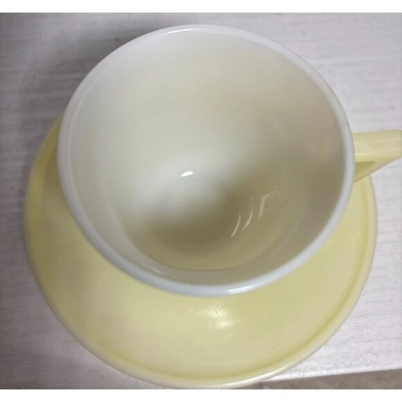 Hazel Atlas Little Hostess Childs Tea Cup and Saucer Lidded Sugar Bowl & Creamer - Picture 9 of 10